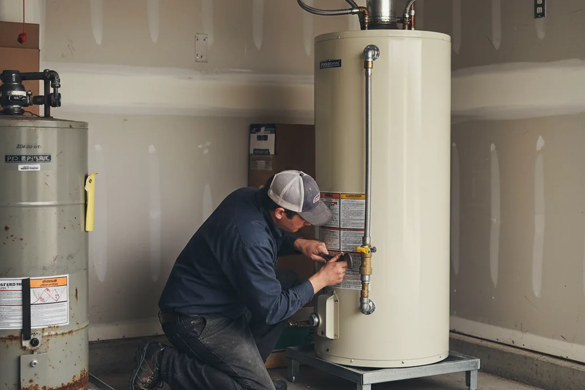 Water heater and shutoff valve replacement in Mohnton